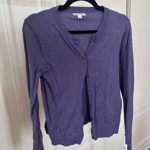 J. Crew Purple Women's Cardigan Sweater